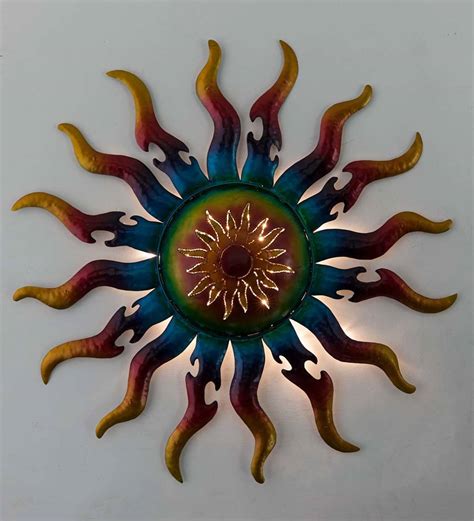 Metal Sun Wall Decor 